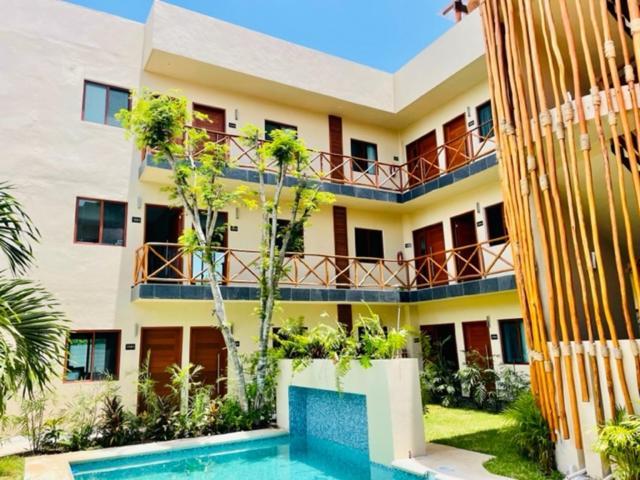 Hotel Manglar Suites Mahahual Bagian luar foto