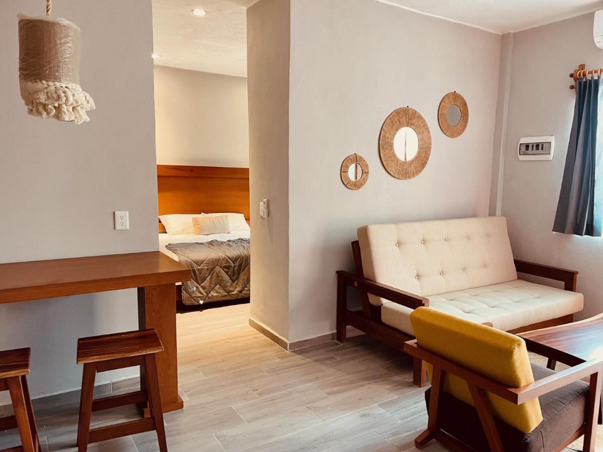 Hotel Manglar Suites Mahahual Bagian luar foto