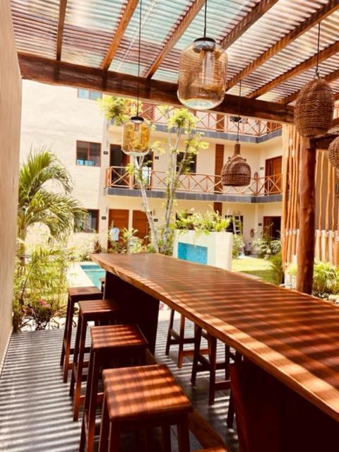 Hotel Manglar Suites Mahahual Bagian luar foto