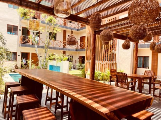 Hotel Manglar Suites Mahahual Bagian luar foto