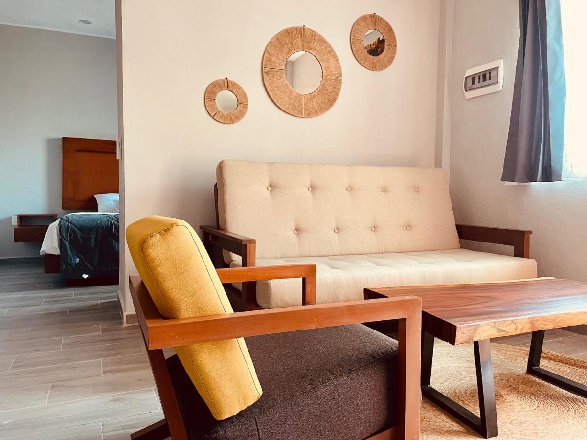 Hotel Manglar Suites Mahahual Bagian luar foto