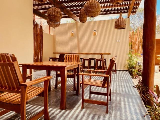 Hotel Manglar Suites Mahahual Bagian luar foto