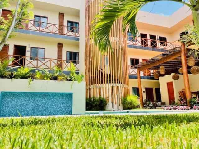 Hotel Manglar Suites Mahahual Bagian luar foto