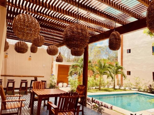 Hotel Manglar Suites Mahahual Bagian luar foto